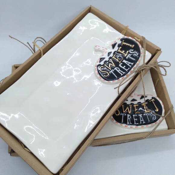 Mud pie set of 2 Halloween snack plates - Picture 11 of 12